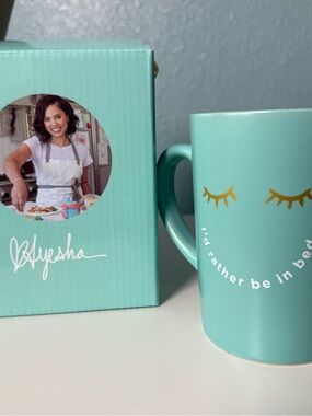 Ayesha Curry Mint Green "I'd Rather Be In Bed" Ceramic Mug (13oz)